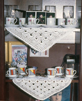 Image of Coffee cups on handmade lace