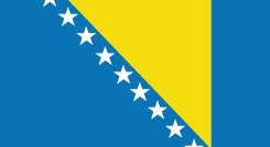 Image of The National Flag of Bosnia and Herzegovina