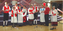 Image of Elk Horn's Danish Folk Dancers singing