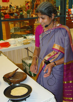 Image of Prachi Mahajan prepares traditional Indian food