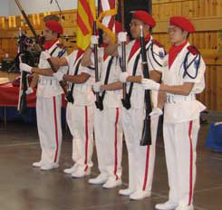 Image of Honor guard presenting the colors